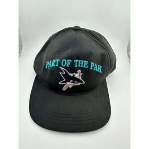 Vintage San Jose Sharks Snapback Hat DADA Sample Part Of The‎ Pak Rare Cap NOS